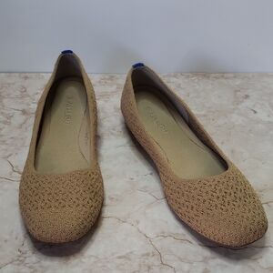 Rothy's Women's Tan Knit Ballet Flats Size 10